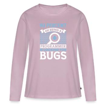 Computer Programmer Computer Programming - Frauen Premium Bio Langarmshirt - Altrosa - Vorne - Julia (174cm)