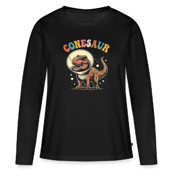 Technicien vétérinaire technicien vétérinaire - T-shirt manches longues Premium bio Femme - noir - Devant - Julia (174cm)