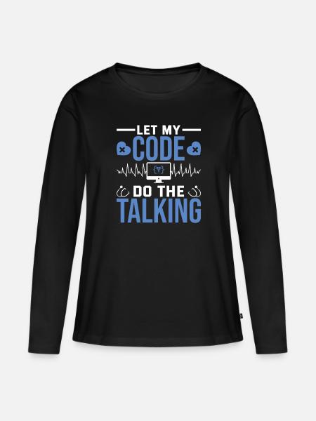 Medical Coder - Frauen Premium Bio Langarmshirt - Schwarz