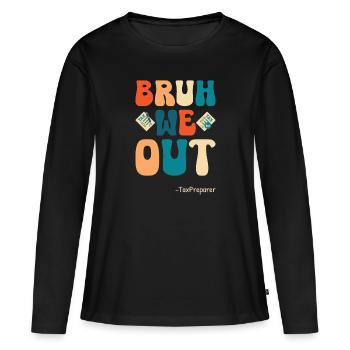 Tax Preparer Accounting - Women's Premium Organic Long Sleeve Shirt - black - Front - Julia (174cm)