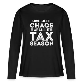 Tax Preparer Accounting - Women's Premium Organic Long Sleeve Shirt - black - Front - Julia (174cm)