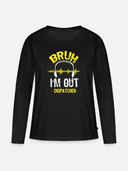 Dispatch Operator Dispatcher - Frauen Premium Bio Langarmshirt - Schwarz
