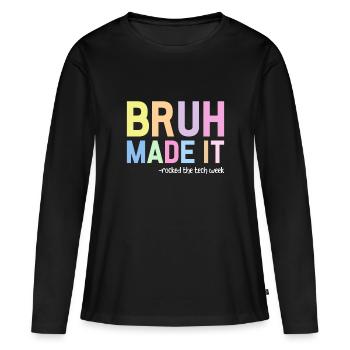 Acteur de théâtre Actrice - T-shirt manches longues Premium bio Femme - noir - Devant - Julia (174cm)