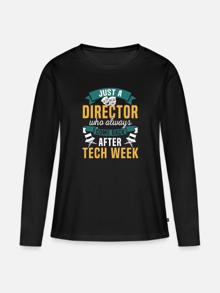 Theater Director - Frauen Premium Bio Langarmshirt - Schwarz