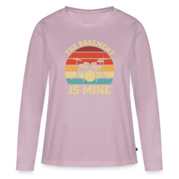Drumming Drummer - Frauen Premium Bio Langarmshirt - Altrosa - Vorne - Julia (174cm)
