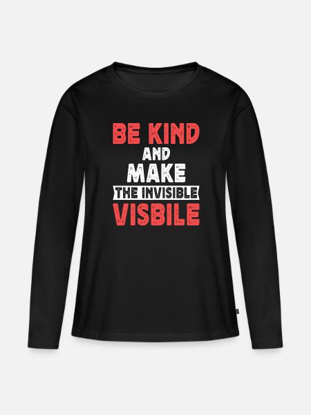 Homeless Awareness - Frauen Premium Bio Langarmshirt - Schwarz