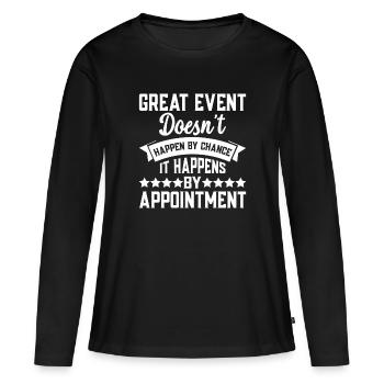 Event Planner - Frauen Premium Bio Langarmshirt - Schwarz - Vorne - Julia (174cm)