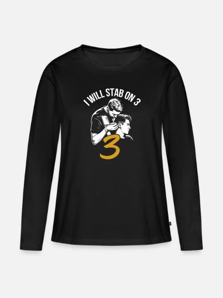 Body piercer - Frauen Premium Bio Langarmshirt - Schwarz