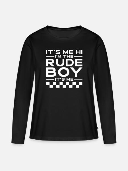 Ska boy ska music - Frauen Premium Bio Langarmshirt - Schwarz