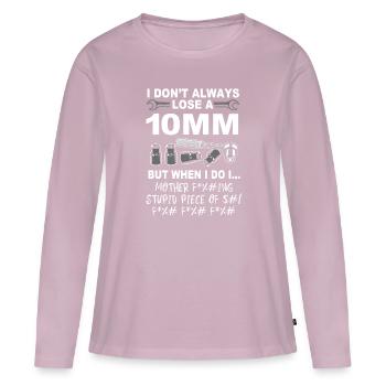 Car mechanic engineer - Women's Premium Organic Long Sleeve Shirt - dusky pink - Front - Julia (174cm)