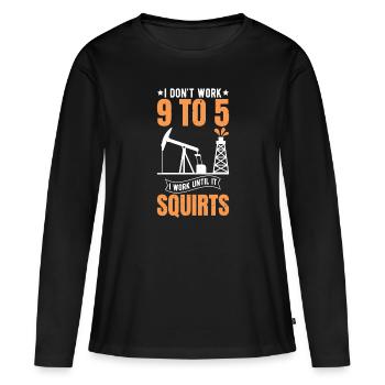 Oilfied Worker Oil rig worker - Frauen Premium Bio Langarmshirt - Schwarz - Vorne - Julia (174cm)