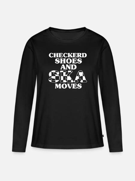 Ska dad ska music - Frauen Premium Bio Langarmshirt - Schwarz