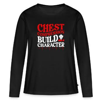 CPR Instructor - Frauen Premium Bio Langarmshirt - Schwarz - Vorne - Julia (174cm)
