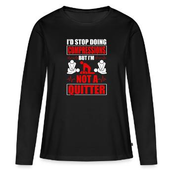 CPR Instructor - Women's Premium Organic Long Sleeve Shirt - black - Front - Julia (174cm)