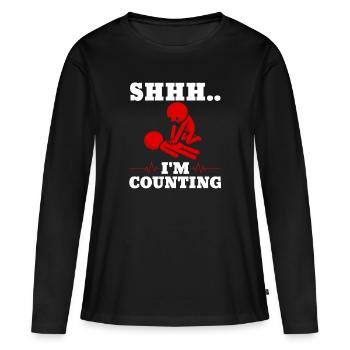 CPR Instructor - Frauen Premium Bio Langarmshirt - Schwarz - Vorne - Julia (174cm)