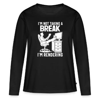 Architecte architecte - T-shirt manches longues Premium bio Femme - noir - Devant - Julia (174cm)