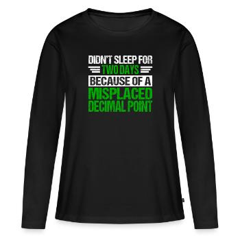 Accountant CPA Tax Preparer - Women's Premium Organic Long Sleeve Shirt - black - Front - Julia (174cm)