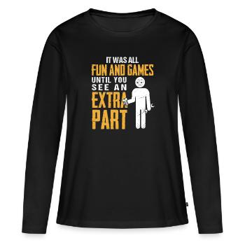 Car mechanic engineer - Women's Premium Organic Long Sleeve Shirt - black - Front - Julia (174cm)