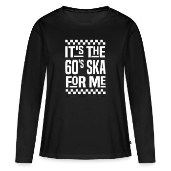 Ska dad musique ska - T-shirt manches longues Premium bio Femme - noir - Devant - Julia (174cm)
