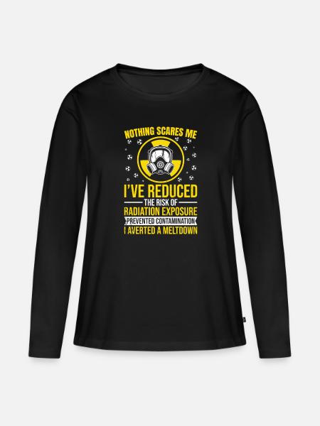 Nuclear engineer - Frauen Premium Bio Langarmshirt - Schwarz
