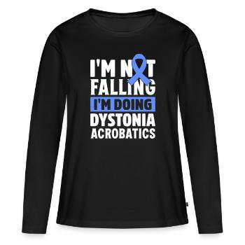 Dystonia warrior - Frauen Premium Bio Langarmshirt - Schwarz - Vorne - Julia (174cm)