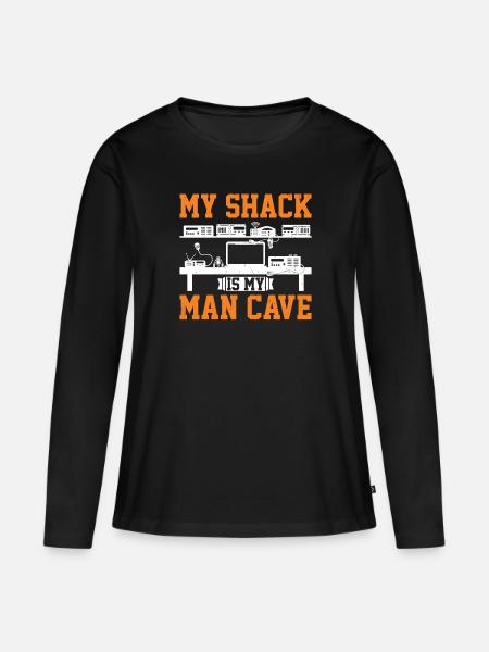 Ham Radio Operator - Frauen Premium Bio Langarmshirt - Schwarz