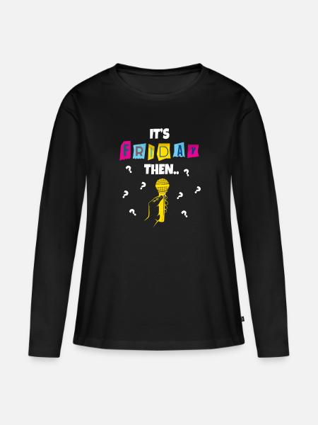 Trivia Night Host - Frauen Premium Bio Langarmshirt - Schwarz