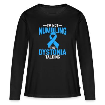 Dystonia warrior - Frauen Premium Bio Langarmshirt - Schwarz - Vorne - Julia (174cm)