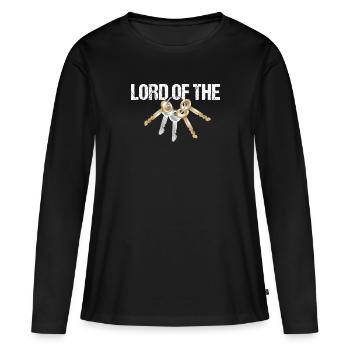 Janitor School custodian - Women's Premium Organic Long Sleeve Shirt - black - Front - Julia (174cm)