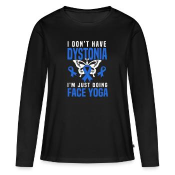 Dystonia warrior - Frauen Premium Bio Langarmshirt - Schwarz - Vorne - Julia (174cm)