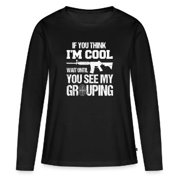 Long Range Shooting rifle shooting - Frauen Premium Bio Langarmshirt - Schwarz - Vorne - Julia (174cm)