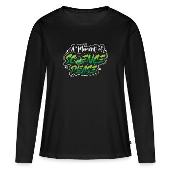 Chimie Science Physique Recherche Nerd Humour - T-shirt manches longues Premium bio Femme - noir - Devant - Julia (174cm)