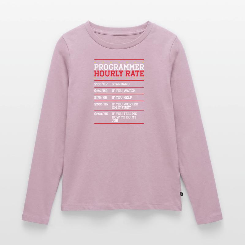 Programmierer Coder Code Computer Frauen Premium Bio Langarmshirt