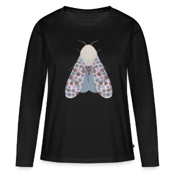 Mite - T-shirt manches longues Premium bio Femme - noir - Devant - Julia (174cm)