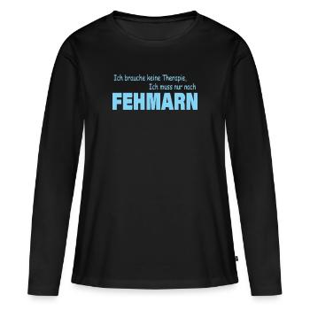 Therapy FEHMARN - Women's Premium Organic Long Sleeve Shirt - black - Front - Julia (174cm)