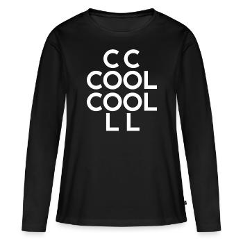 Ich bin cool, cool, cool Hoodies, coole T Shirts, cool - Frauen Premium Bio Langarmshirt - Schwarz - Vorne - Julia (174cm)