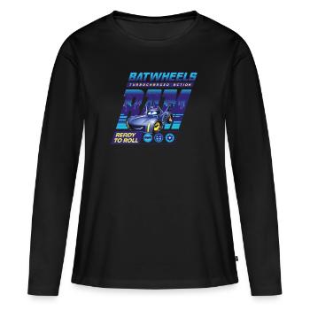 Batwheels Bam Avec Une Citation Ready To Roll - T-shirt manches longues Premium bio Femme - noir - Devant - Julia (174cm)