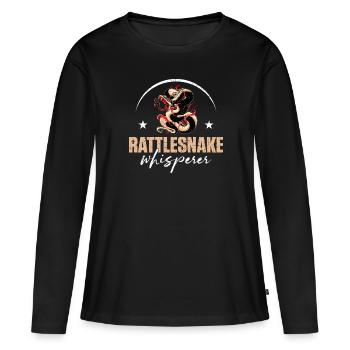 Crotaille, chuchotant, amphibiens et reptiles - T-shirt manches longues Premium bio Femme - noir - Devant - Julia (174cm)