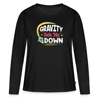 Spaceship Techniker Raumfahrt Space Shuttle - Frauen Premium Bio Langarmshirt - Schwarz - Vorne - Julia (174cm)