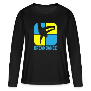 Breakdance B-Boy Streetdance Design Hip Hop Danse - T-shirt manches longues Premium bio Femme - noir - Devant - Julia (174cm)