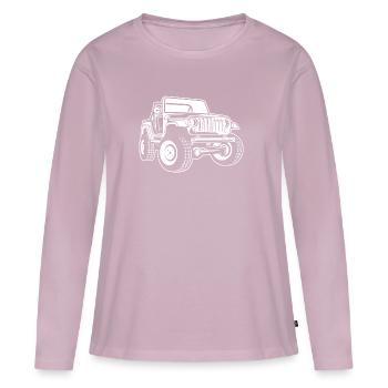 Véhicule tout-terrain / Jeep SUV 03_white - T-shirt manches longues Premium bio Femme - rose poudré - Devant - Julia (174cm)