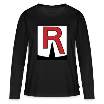 Team Rocket - Frauen Premium Bio Langarmshirt - Schwarz - Vorne - Julia (174cm)