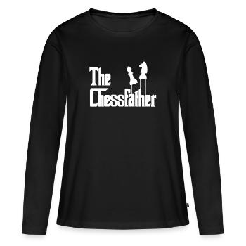 Joueurs d'échecs d'échecs échec et mat - T-shirt manches longues Premium bio Femme - noir - Devant - Julia (174cm)