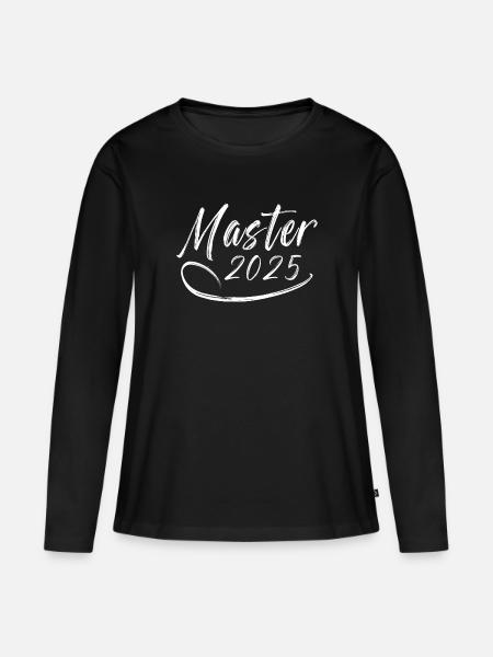 Master 2025 - Frauen Premium Bio Langarmshirt - Schwarz