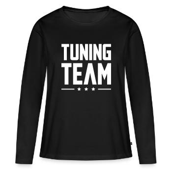 Équipe de tuning - T-shirt manches longues Premium bio Femme - noir - Devant - Julia (174cm)