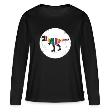 Dinosaure. Je suis un style génial. Animaux. Préhistoire - T-shirt manches longues Premium bio Femme - noir - Devant - Julia (174cm)
