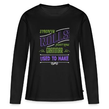 write drive writing article birthday author joke - Women's Premium Organic Long Sleeve Shirt - black - Front - Julia (174cm)