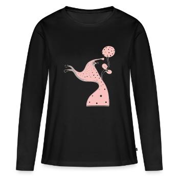 Créature irréelle - T-shirt manches longues Premium bio Femme - noir - Devant - Julia (174cm)