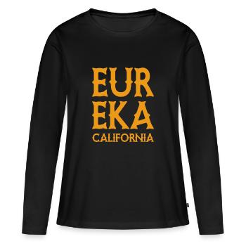 Eureka - Californie - États-Unis États-Unis États-Unis - T-shirt manches longues Premium bio Femme - noir - Devant - Julia (174cm)