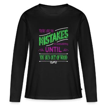Jackhammer LumberJack A Carpenters Prayer Tshirts - Women's Premium Organic Long Sleeve Shirt - black - Front - Julia (174cm)